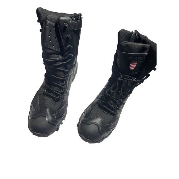 Tactical Black Waterproof Mens Combat Boots Size 46/ 12us Durable Grip - Picture 3 of 4